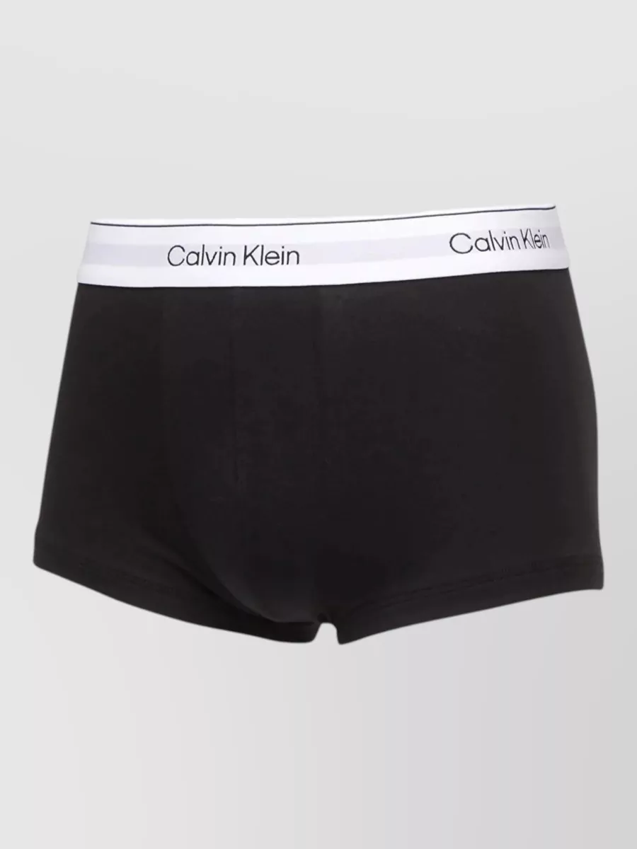 Calvin Klein Logo-Waistband Low-Rise Trunks Set