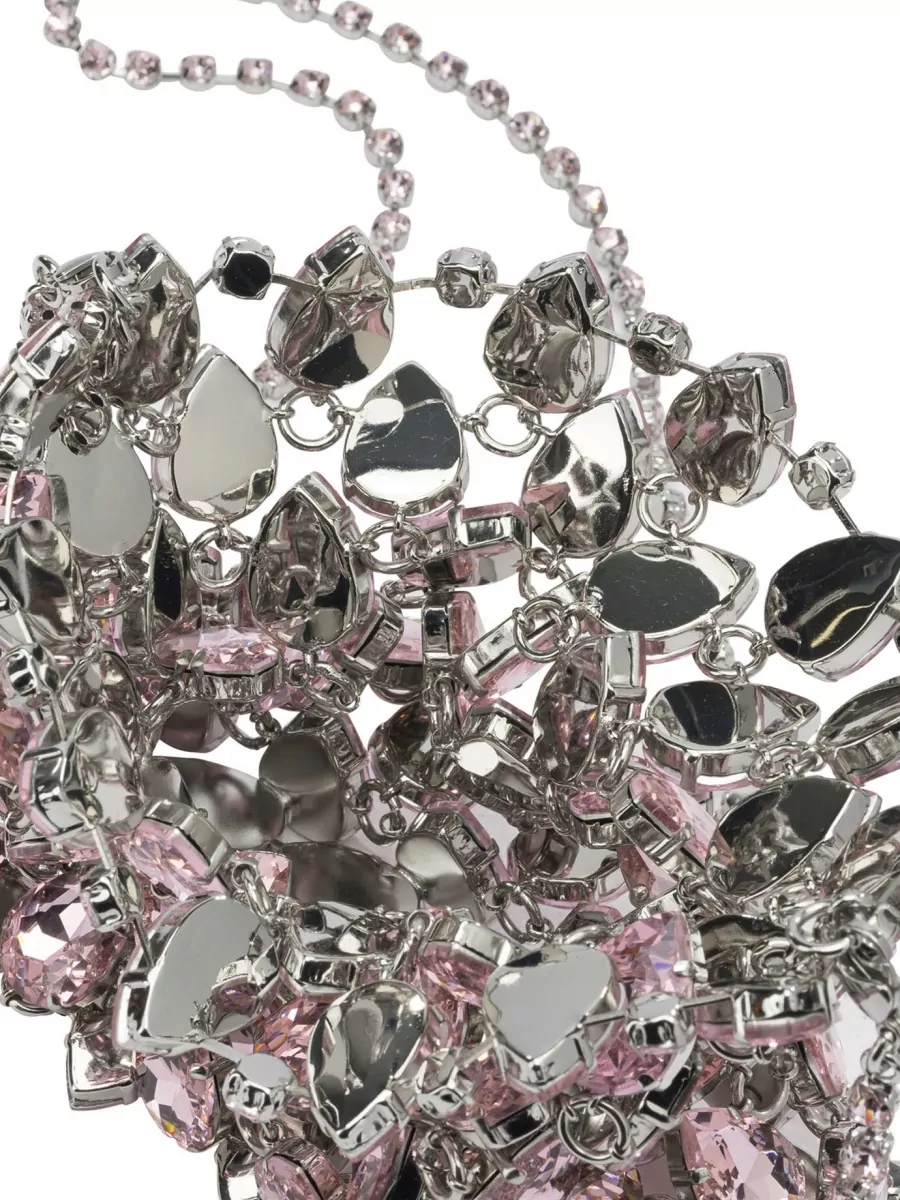 Self-Portrait Diamante Mini Crystal Shoulder Bag