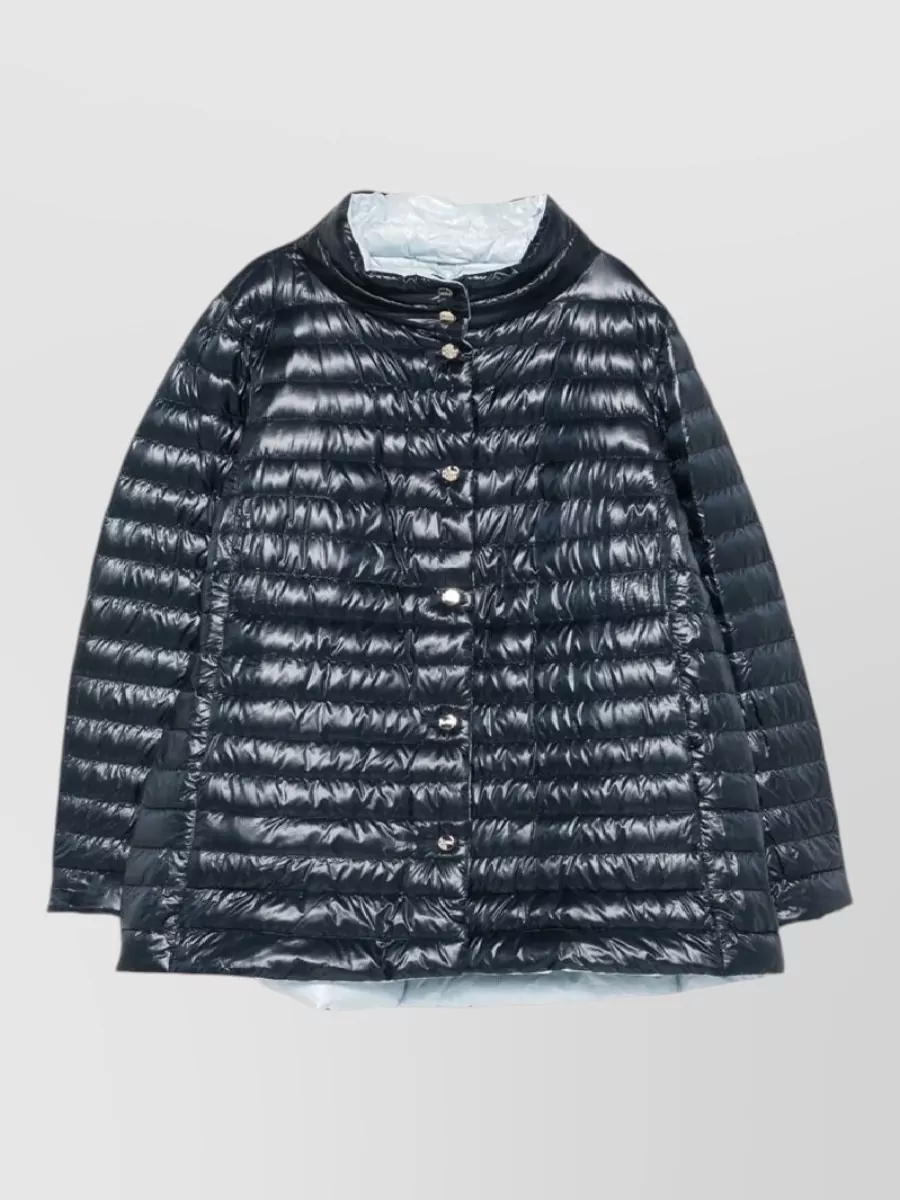 Herno down single-breasted coat