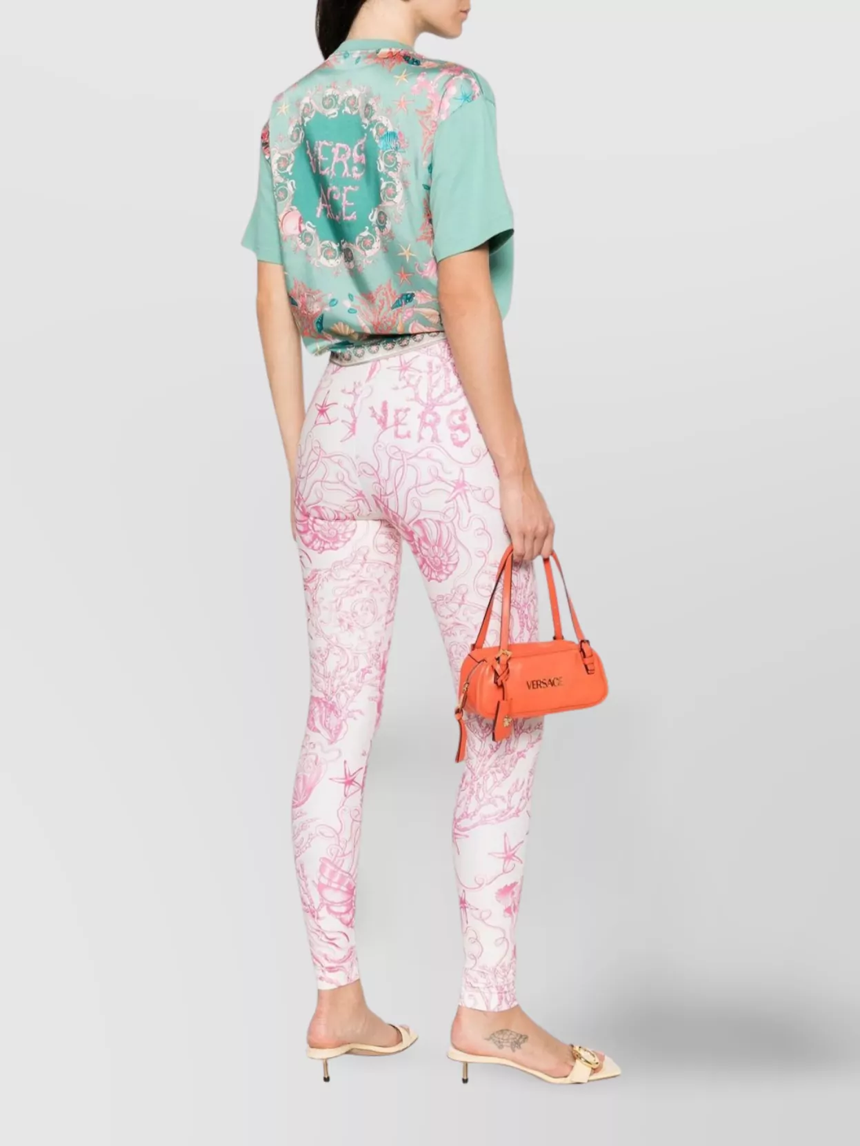 Versace Safety Pin Twist Baroque T-Shirt
