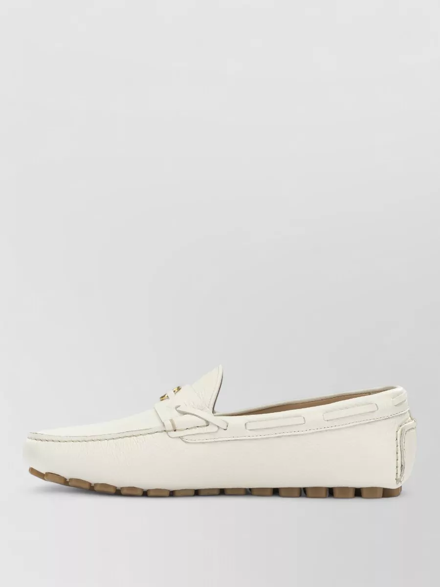 Valentino Garavani Leather Driver Fastway Loafers
