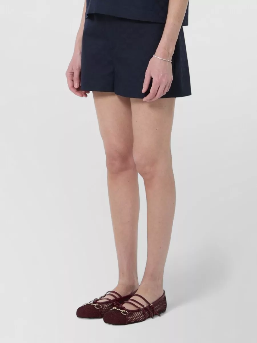 Gucci Mid-Rise Wide-Leg Shorts