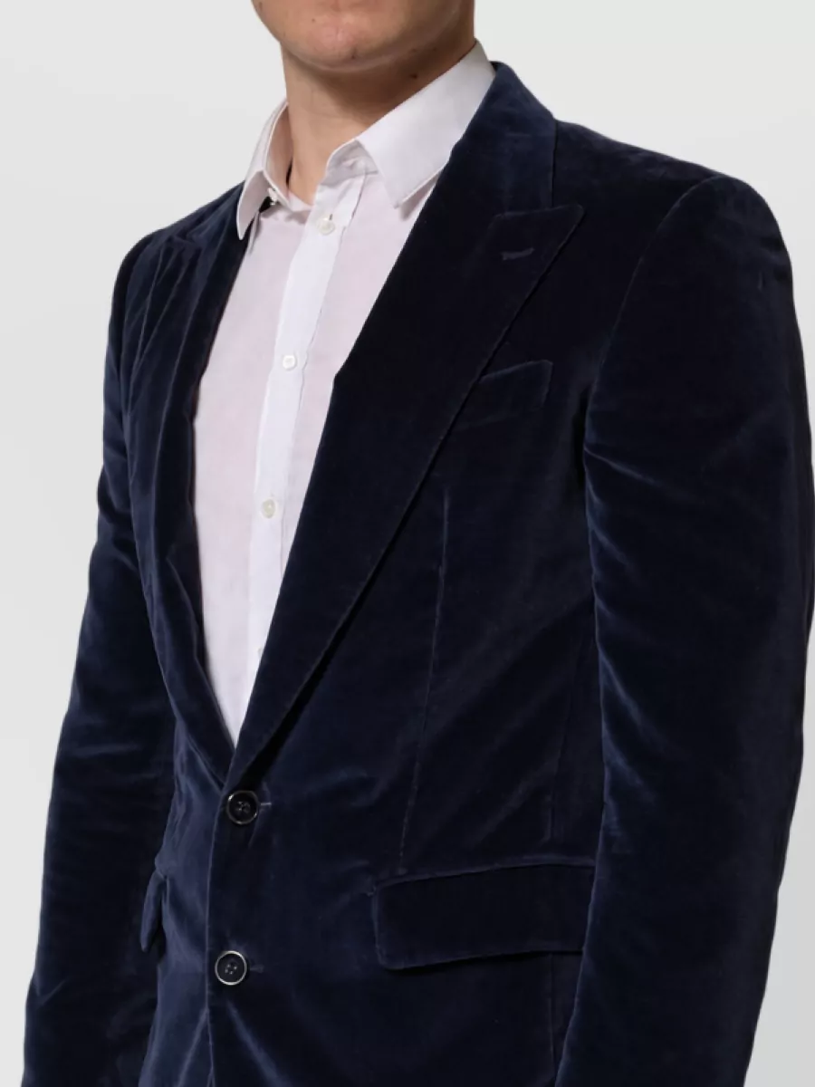 Dolce&Gabbana velvet single breasted blazer jacket