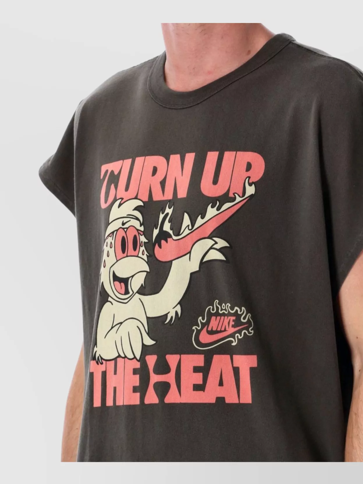 Nike Graphic Print Sleeveless Cotton T-Shirt