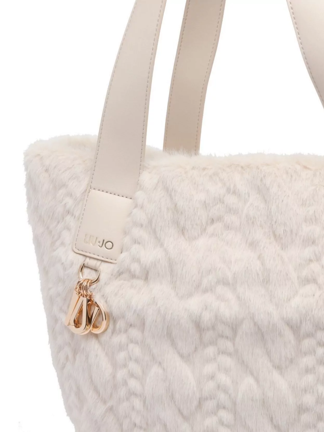 Liu Jo Soft Teddy Tote Bag With Dual Handles