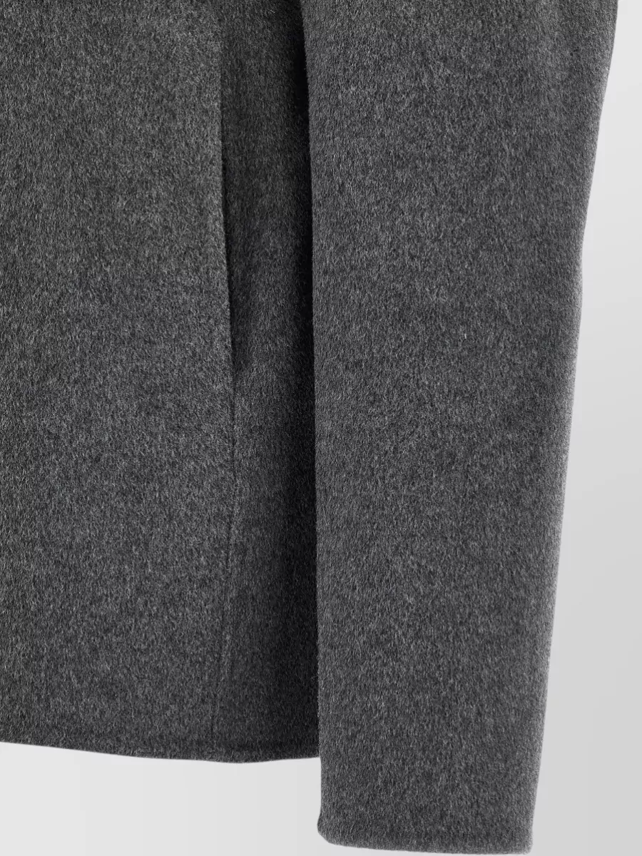 Giorgio Brato Cashmere Wool Hooded Single Breasted Coat