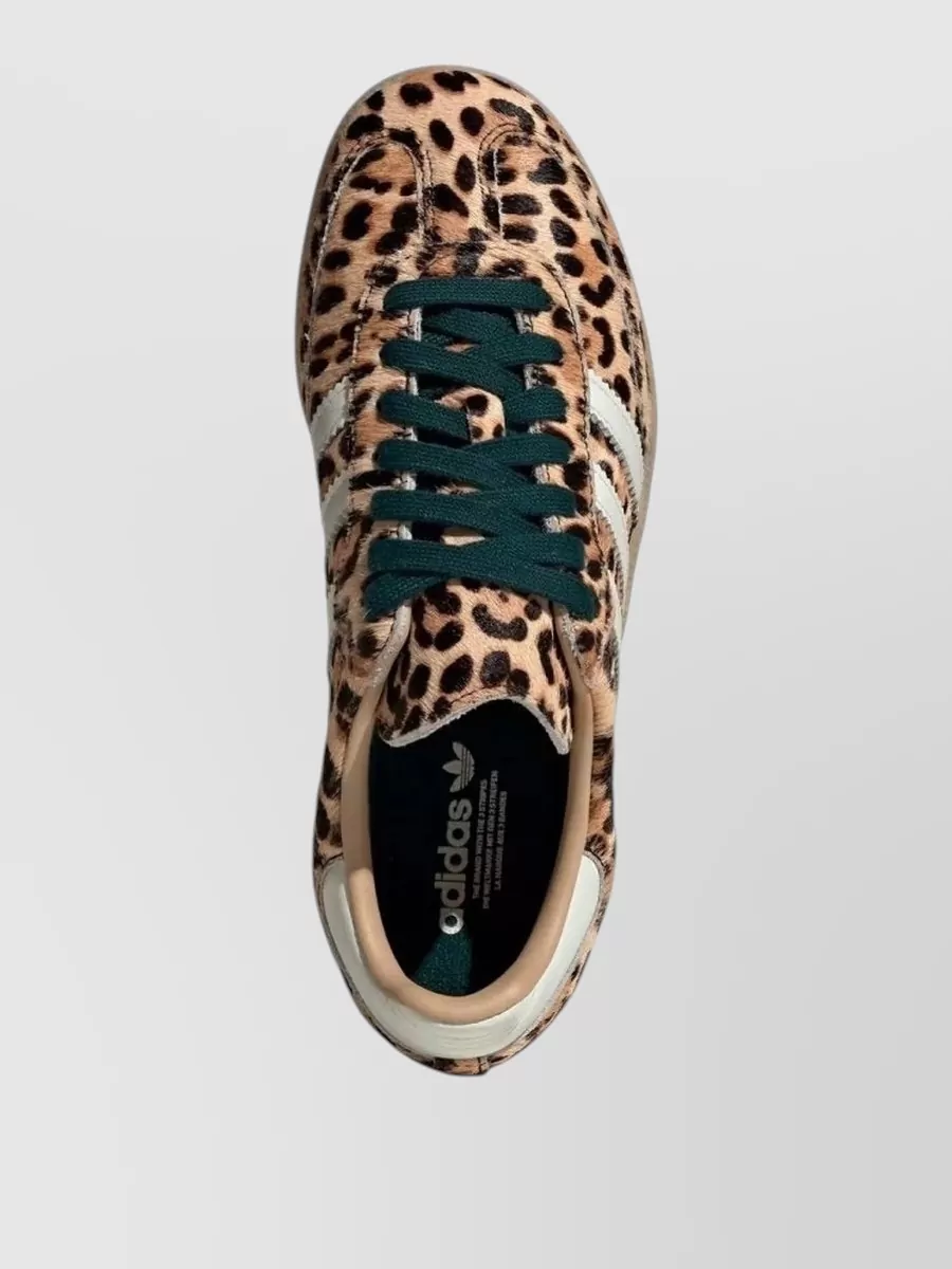 Adidas Leopard-Print Leather Low-Top Sneakers
