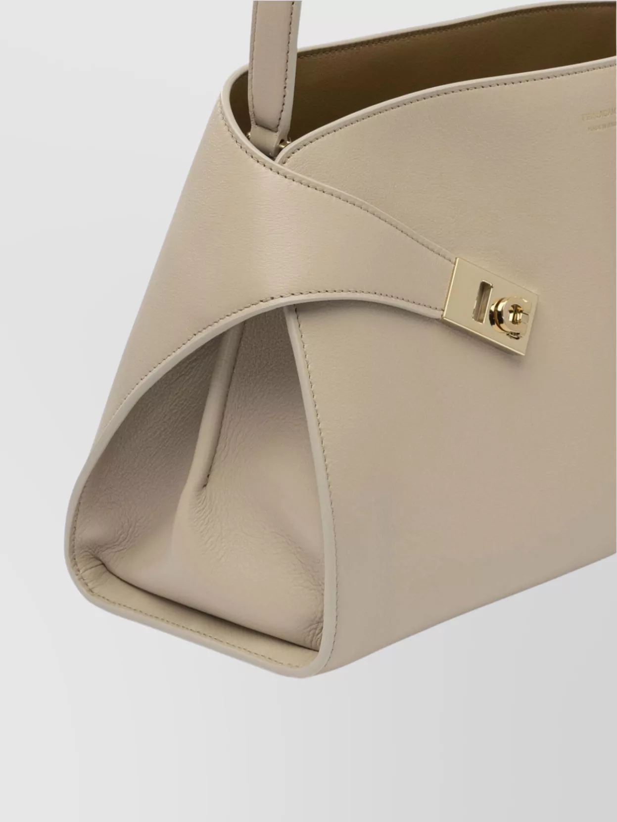 Ferragamo Structured Top Handle Shoulder Strap Bag