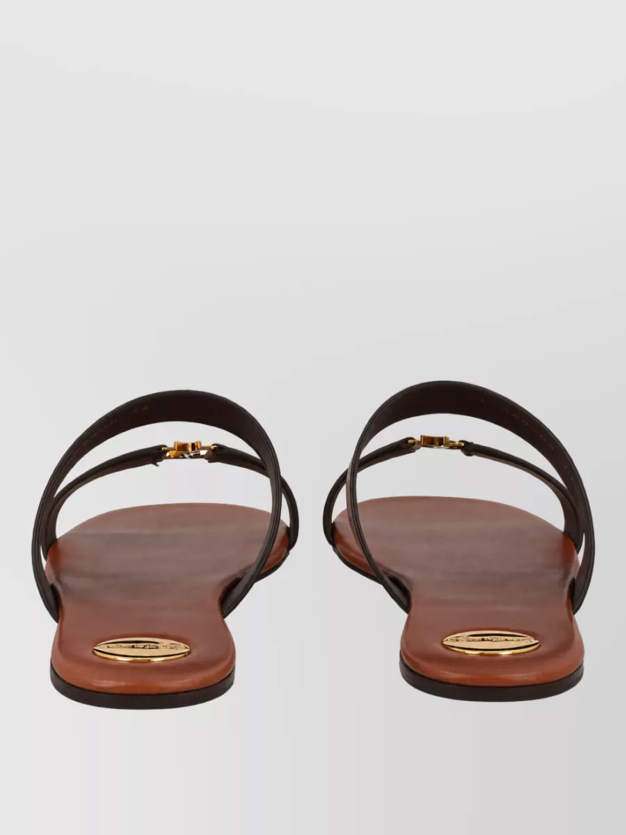 Saint Laurent Leather Slides