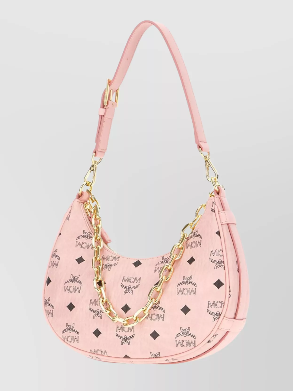 Mcm Shoulder Bag Canvas Chain Strap
