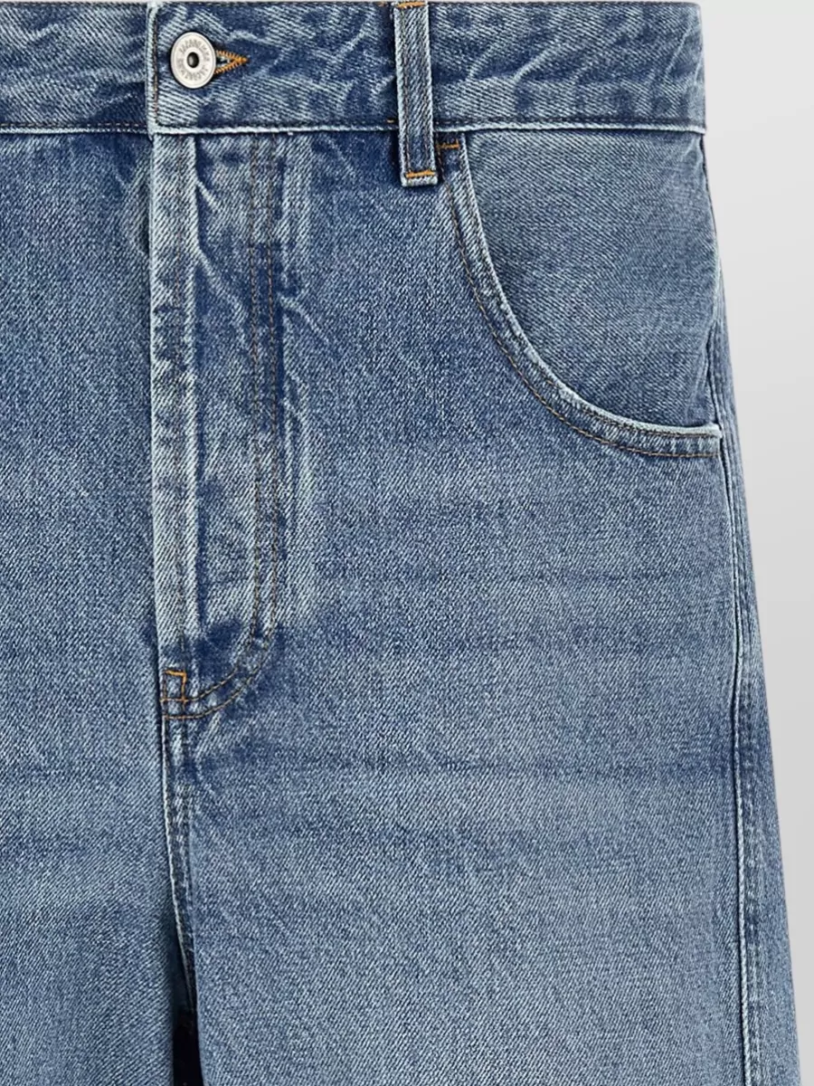 Jacquemus Mirada Denim Trousers Belt Loops Pockets