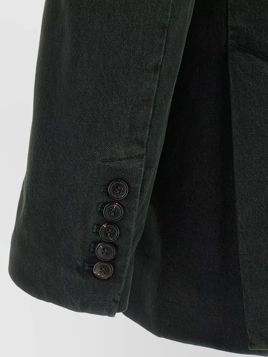 Dries Van Noten Denim Double-Breasted Blazer