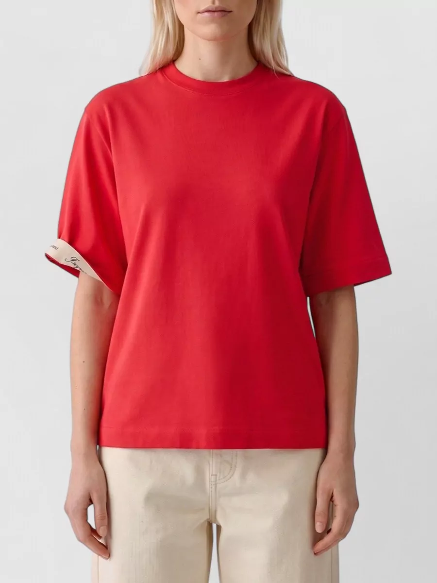Jacquemus ribbed crew neck short-sleeve t-shirt