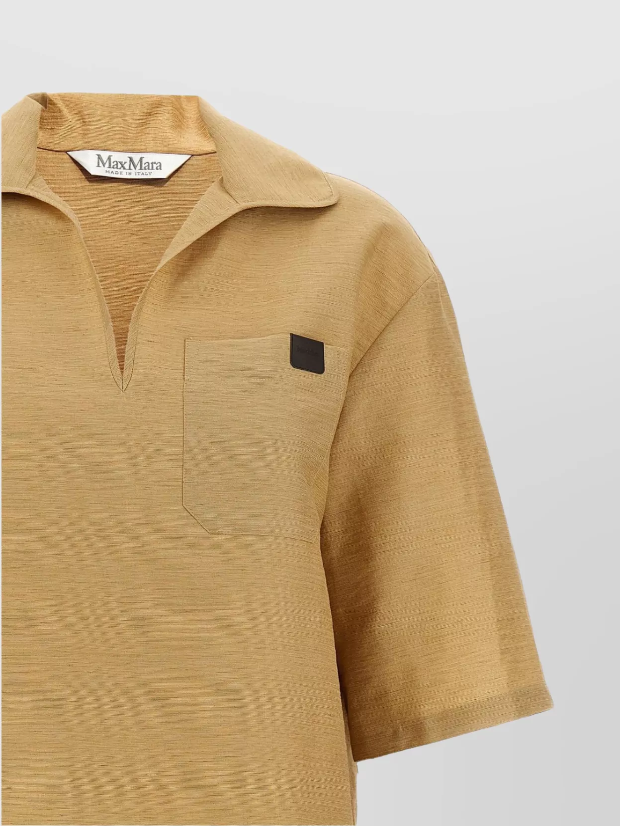 Max Mara Knitwear Sweater With Chest Pocket And V Neck