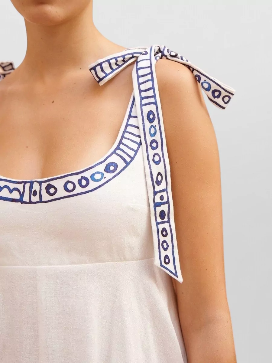 Alémais Linen Midi Sundress