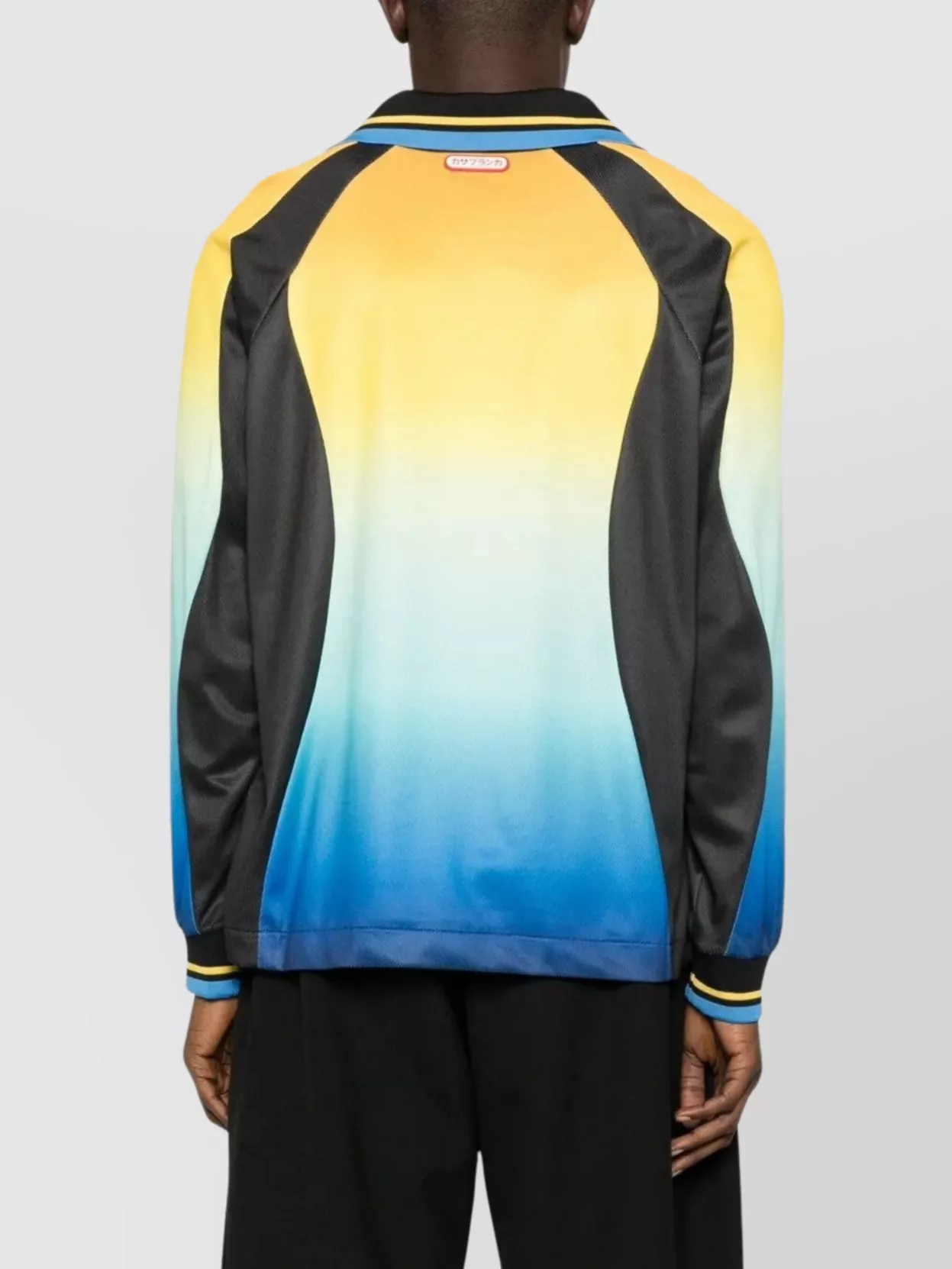 Casablanca Long Sleeve Gradient Football Polo Shirt