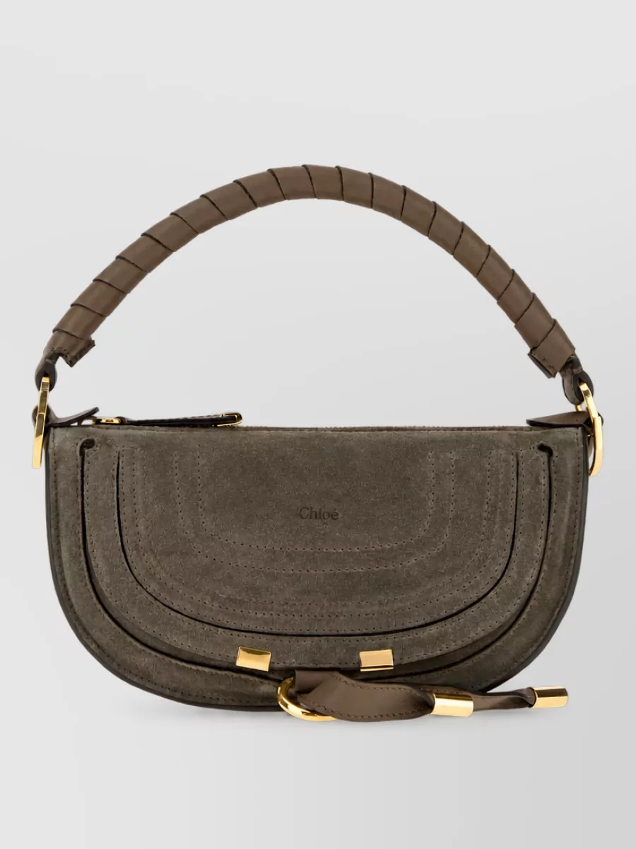 Chloé marcie small leather clutch bag