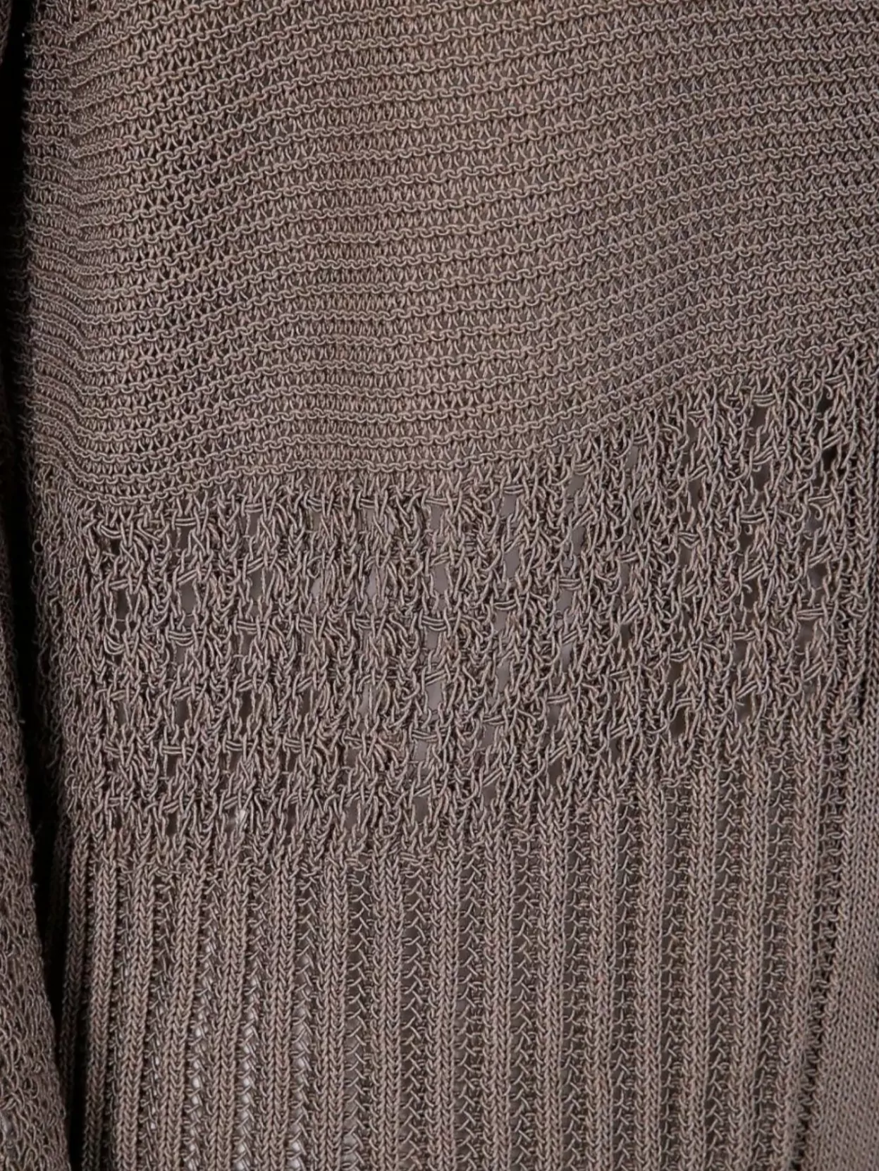 Max Mara Longline V-Neck Sheer Knit Cardigan