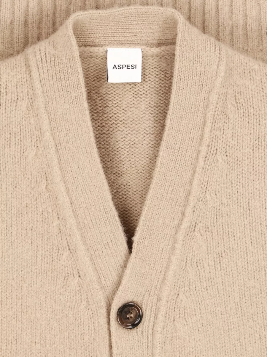 Aspesi Wool Crewneck Jacket