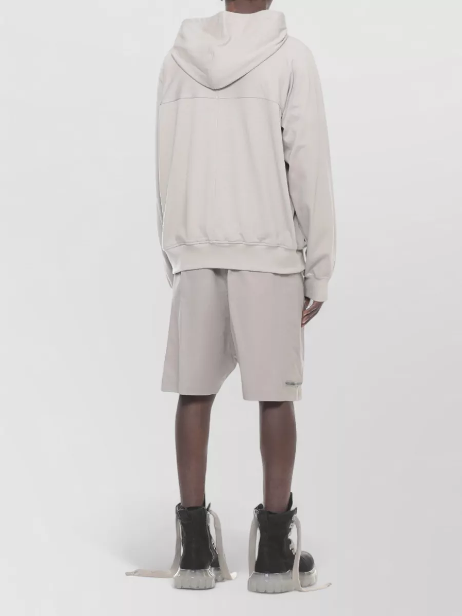 Rick Owens Cotton Hooded Zip Sweatshirt