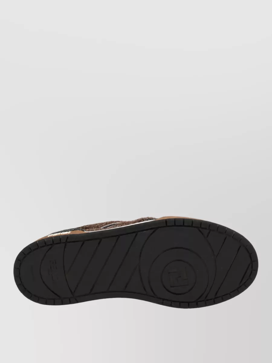 Fendi Leather Low-Top Sneakers