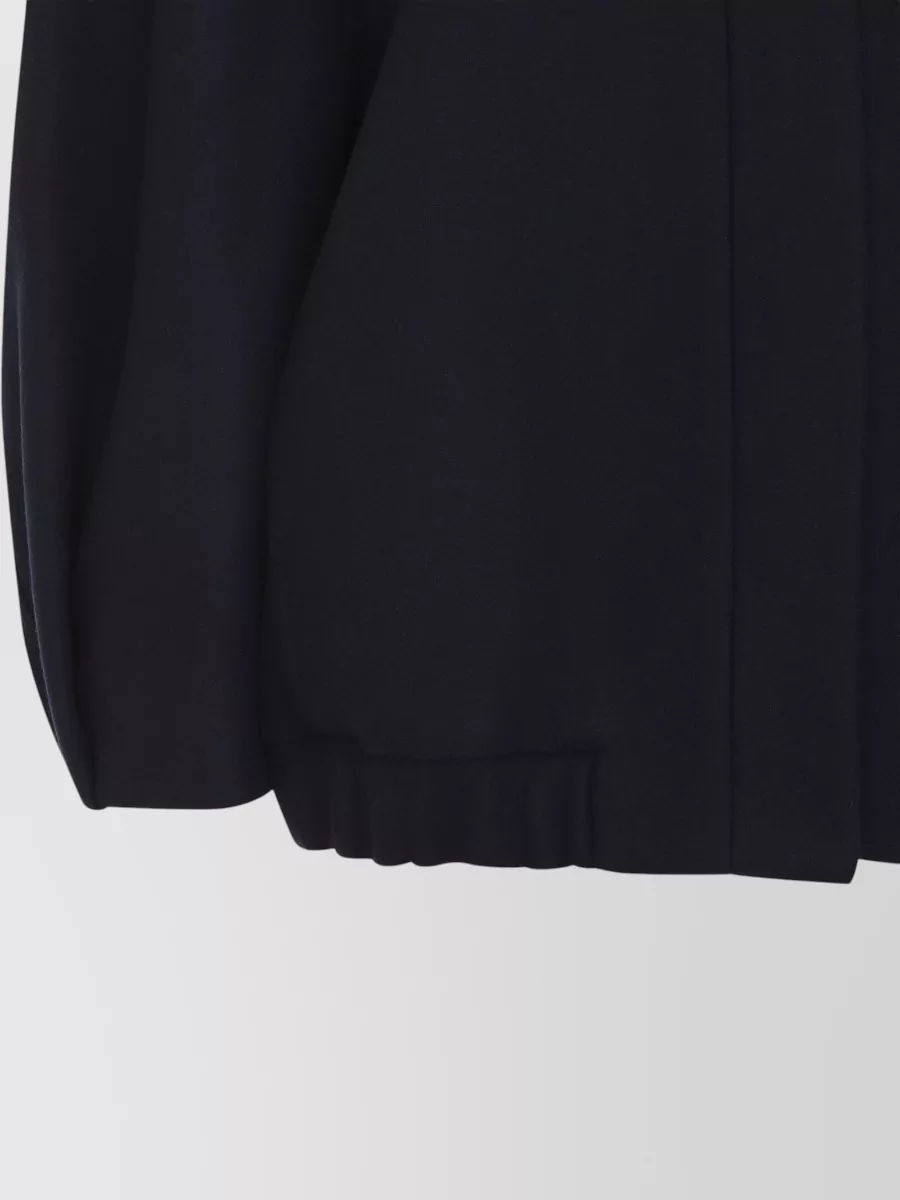 Dries Van Noten Wool Blend Relaxed Fit High Collar Jacket