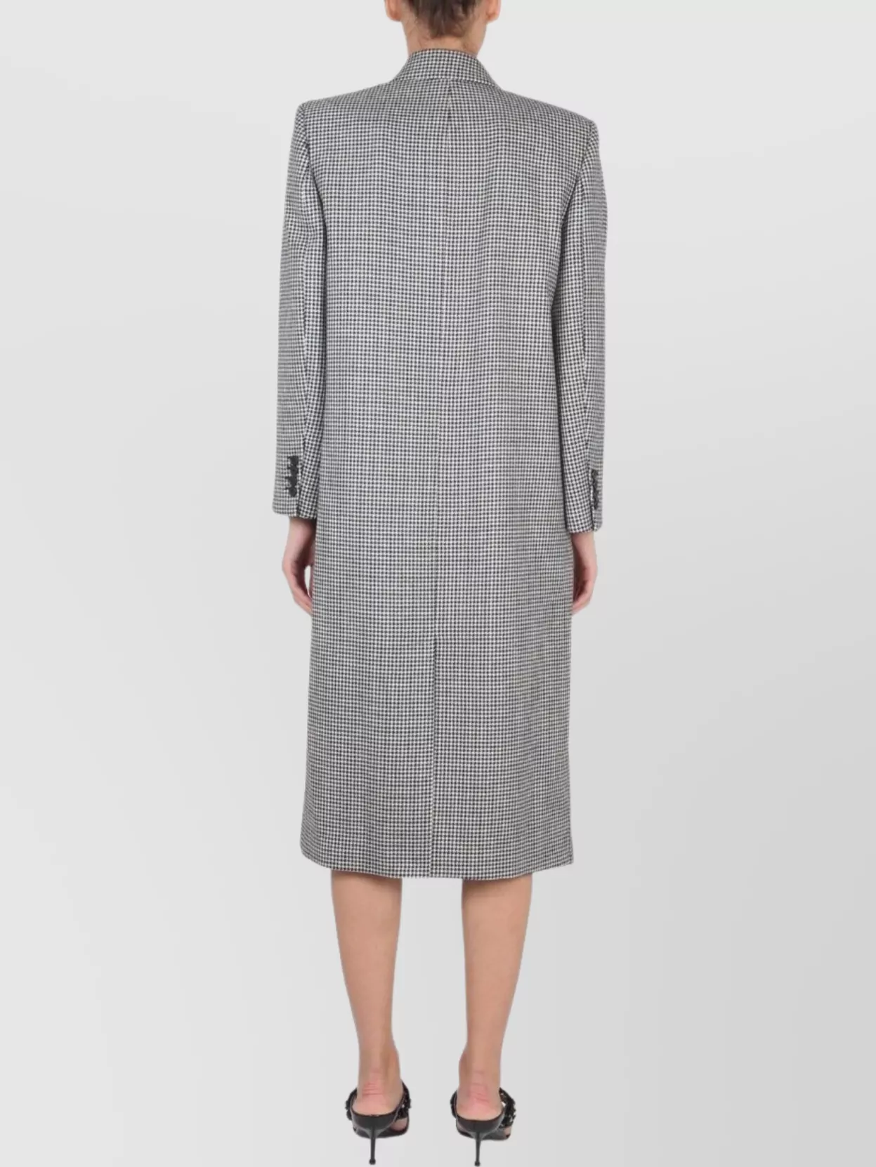 Alexander Mcqueen Tailored Houndstooth Double-Breasted Coat
