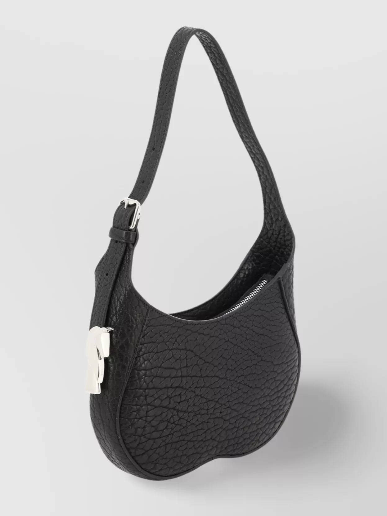 Burberry Leather Textured Shoulder Bags With Adjustable Strap