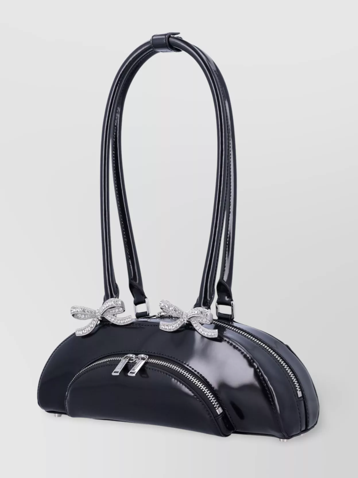 SELF-PORTRAIT BOWED HANDLE STRUCTURED BAG