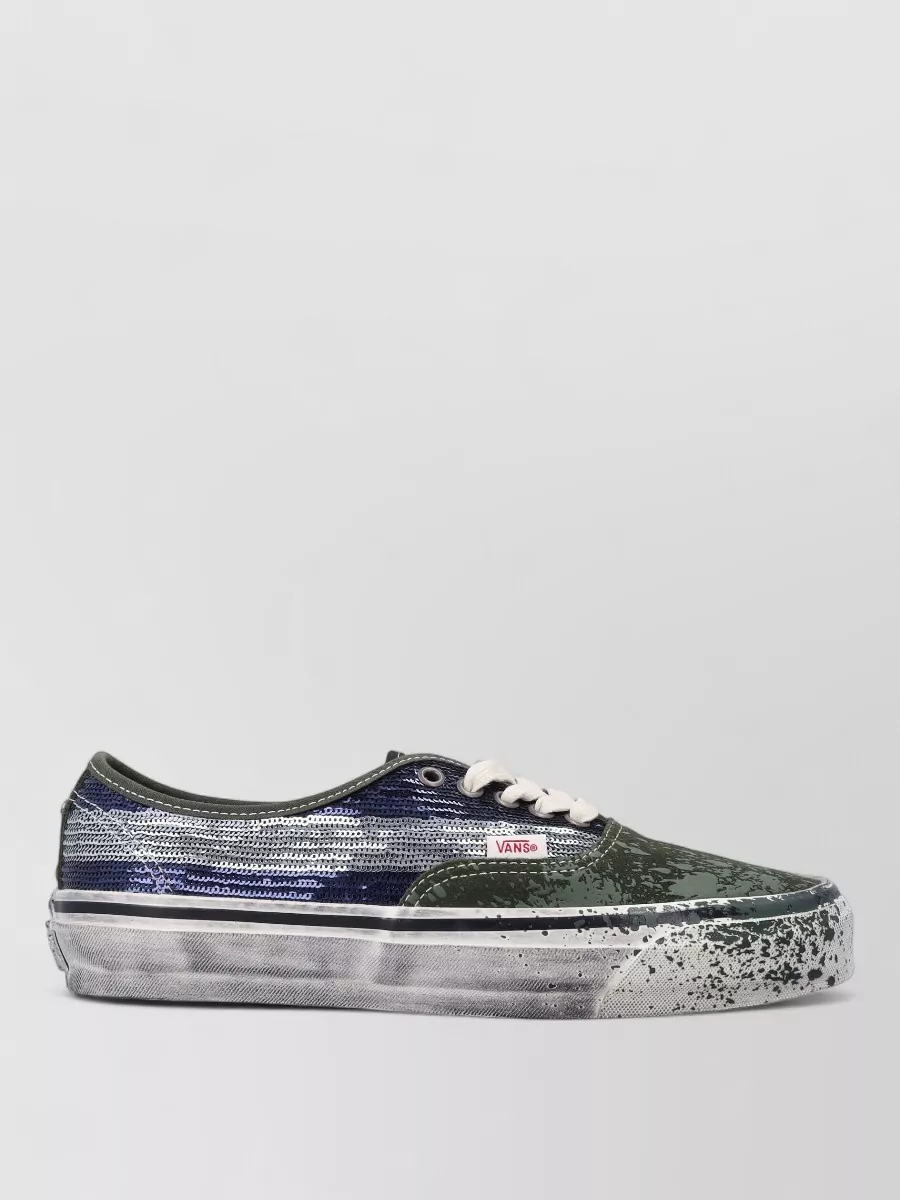 Vans Leather Low-Top Lace-Up Sneakers