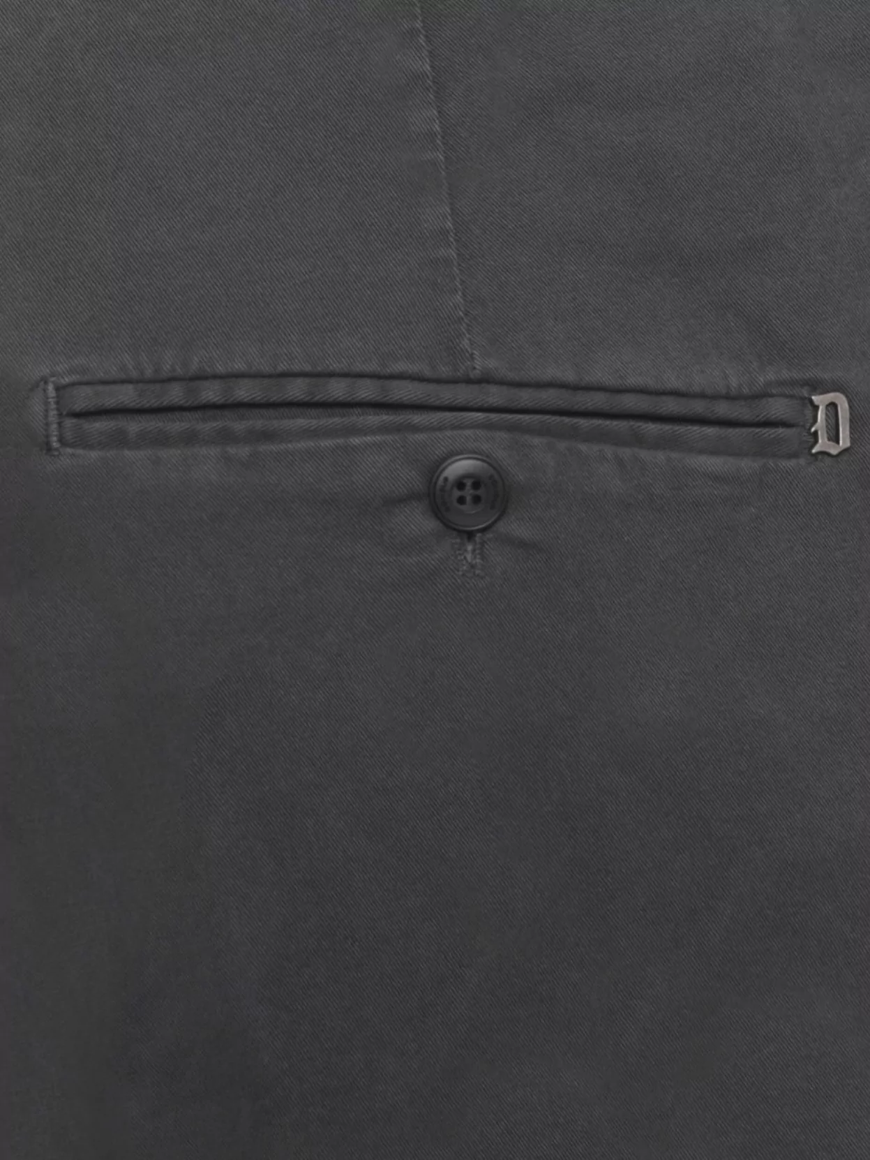 Dondup Straight Trousers With Rolled Cuffs And Pockets