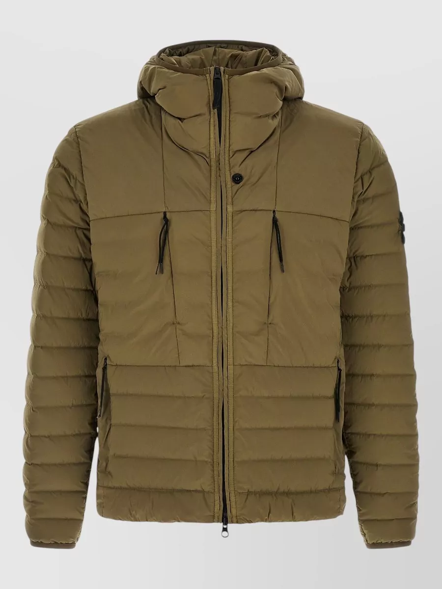 Stone Island down hooded puffer jacket