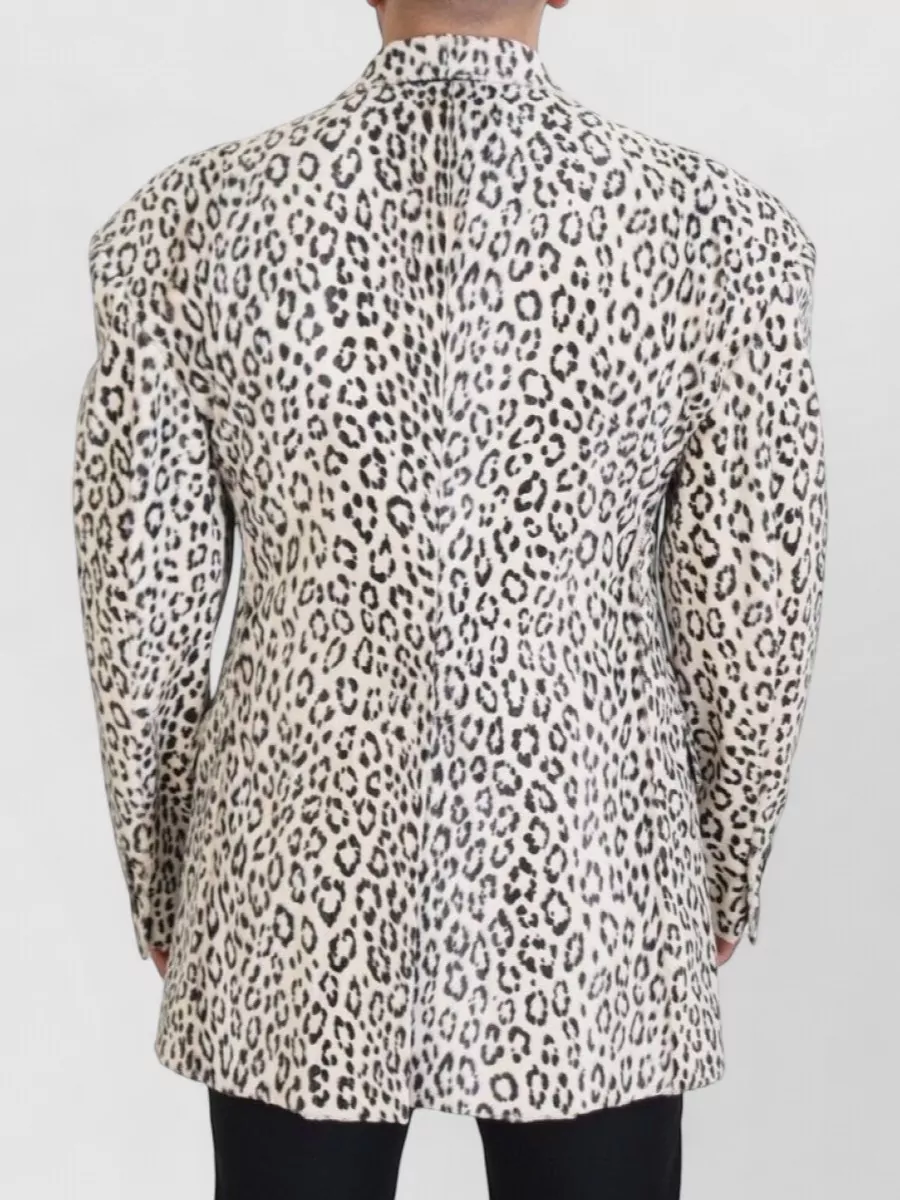Dolce&Gabbana Leopard Single Breasted Blazer