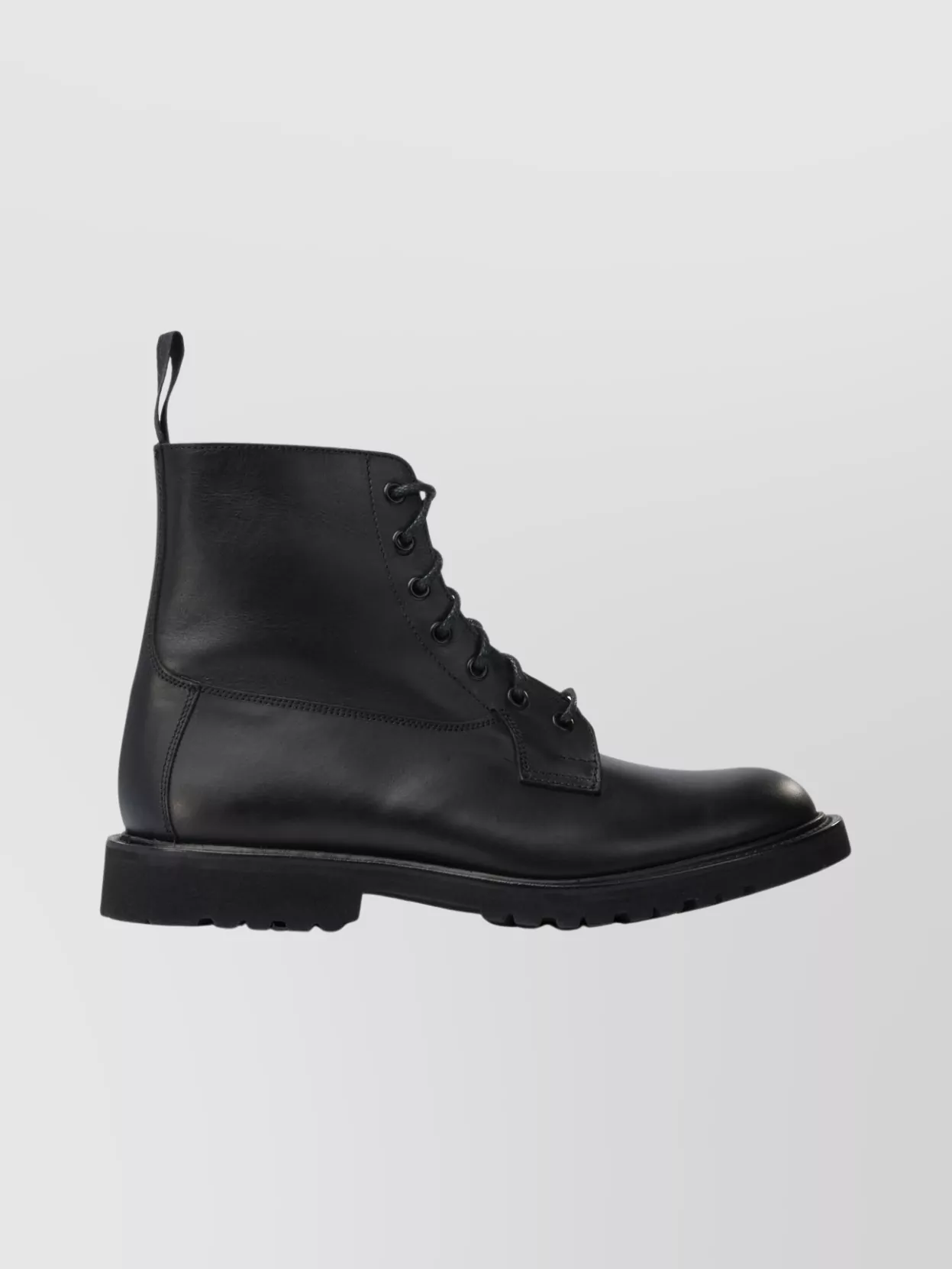 Tricker's Chunky Sole Ankle Boots With Pull Tab