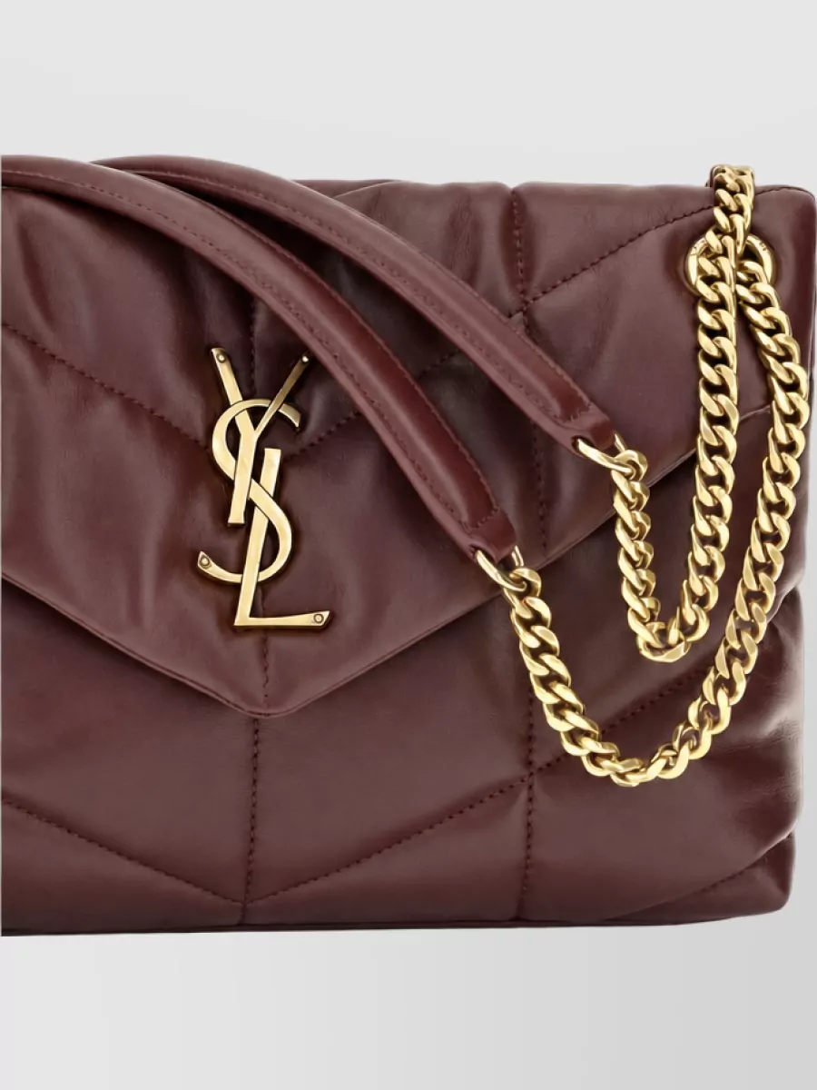 Saint Laurent Na Lamb Leather Clutch Bag