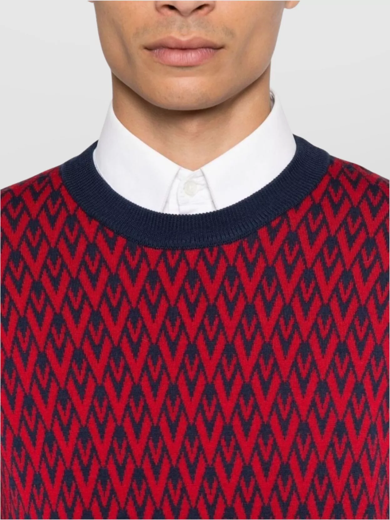 Valentino Garavani Jacquard Pattern Crewneck Sweater