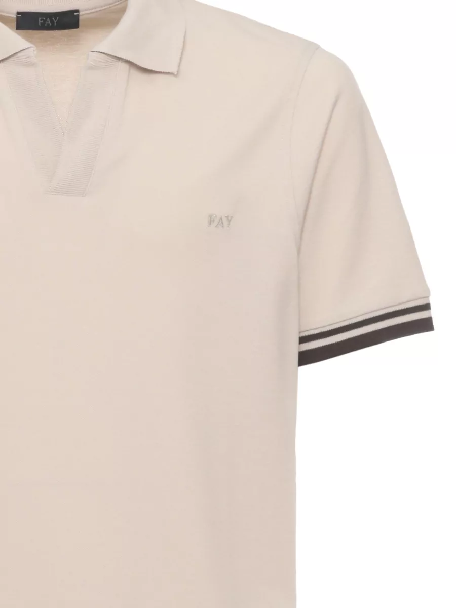 Fay Short-Sleeve Polo Shirt