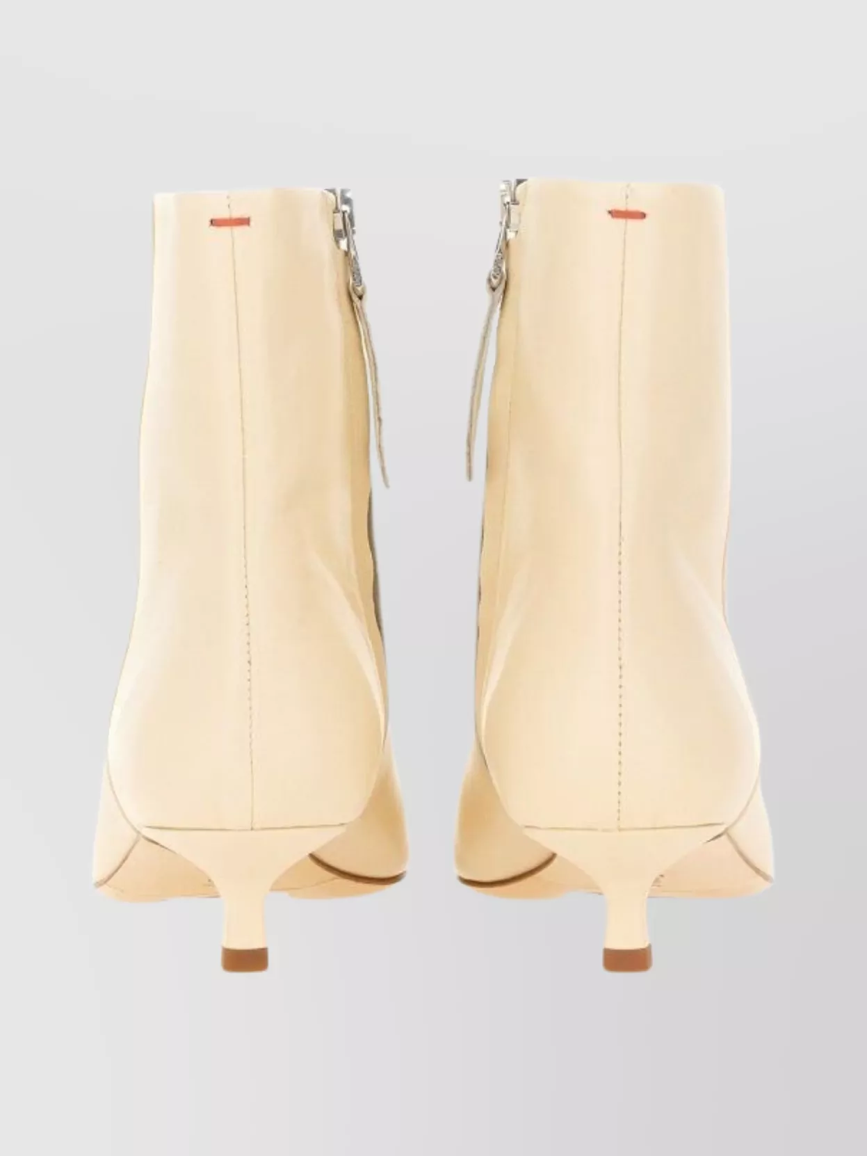 Aeyde Sophisticated Ankle Boots Kitten Heel In Neutral