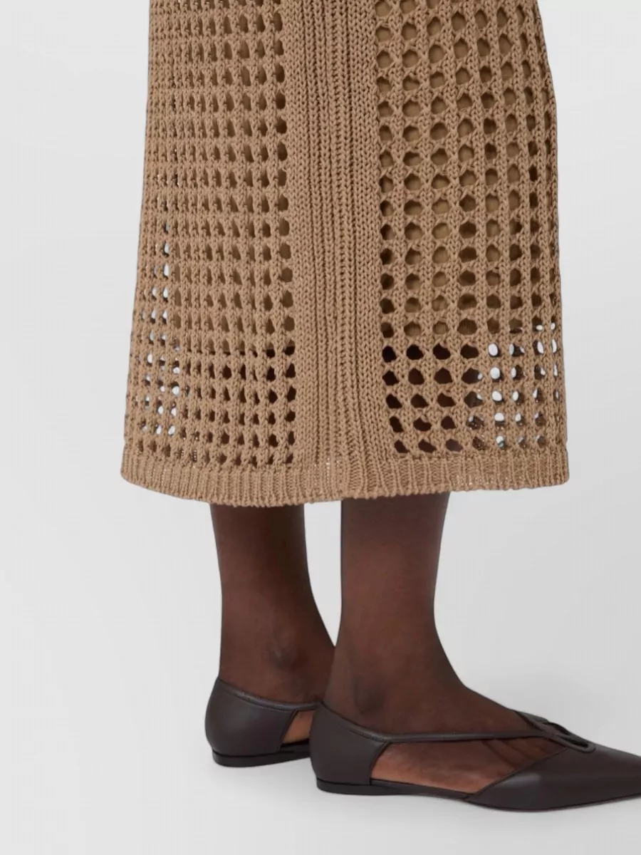 Max Mara Cotton Maxi Straight Skirt