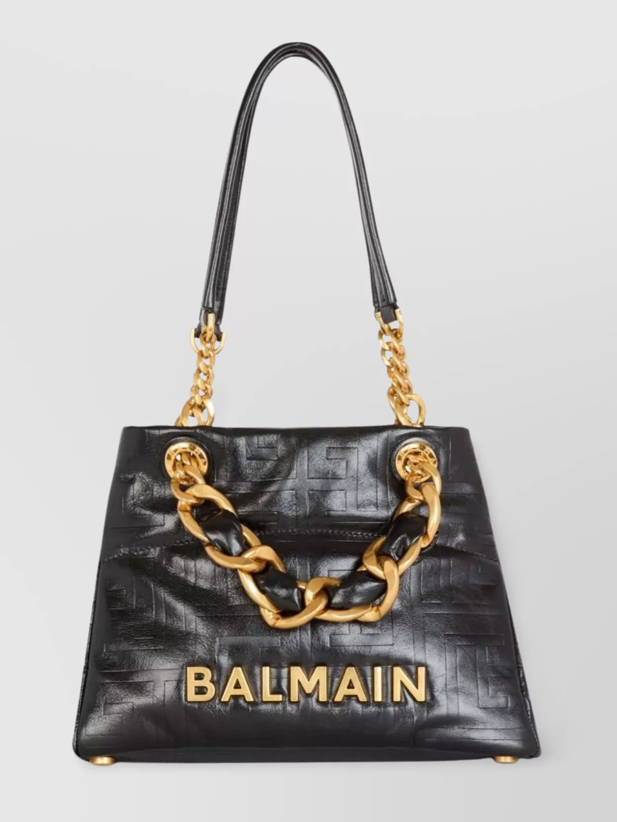 Balmain Monogram Eyelet Tote Bag