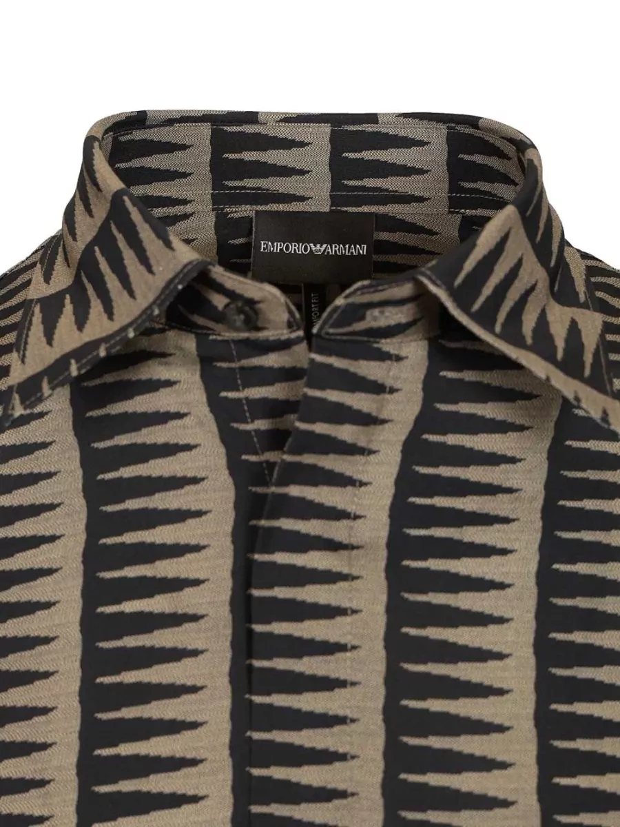 Emporio Armani Printed Long-Sleeve Shirt