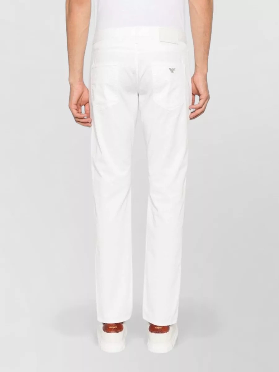 Emporio Armani Denim Slim-Fit Straight-Leg Trousers