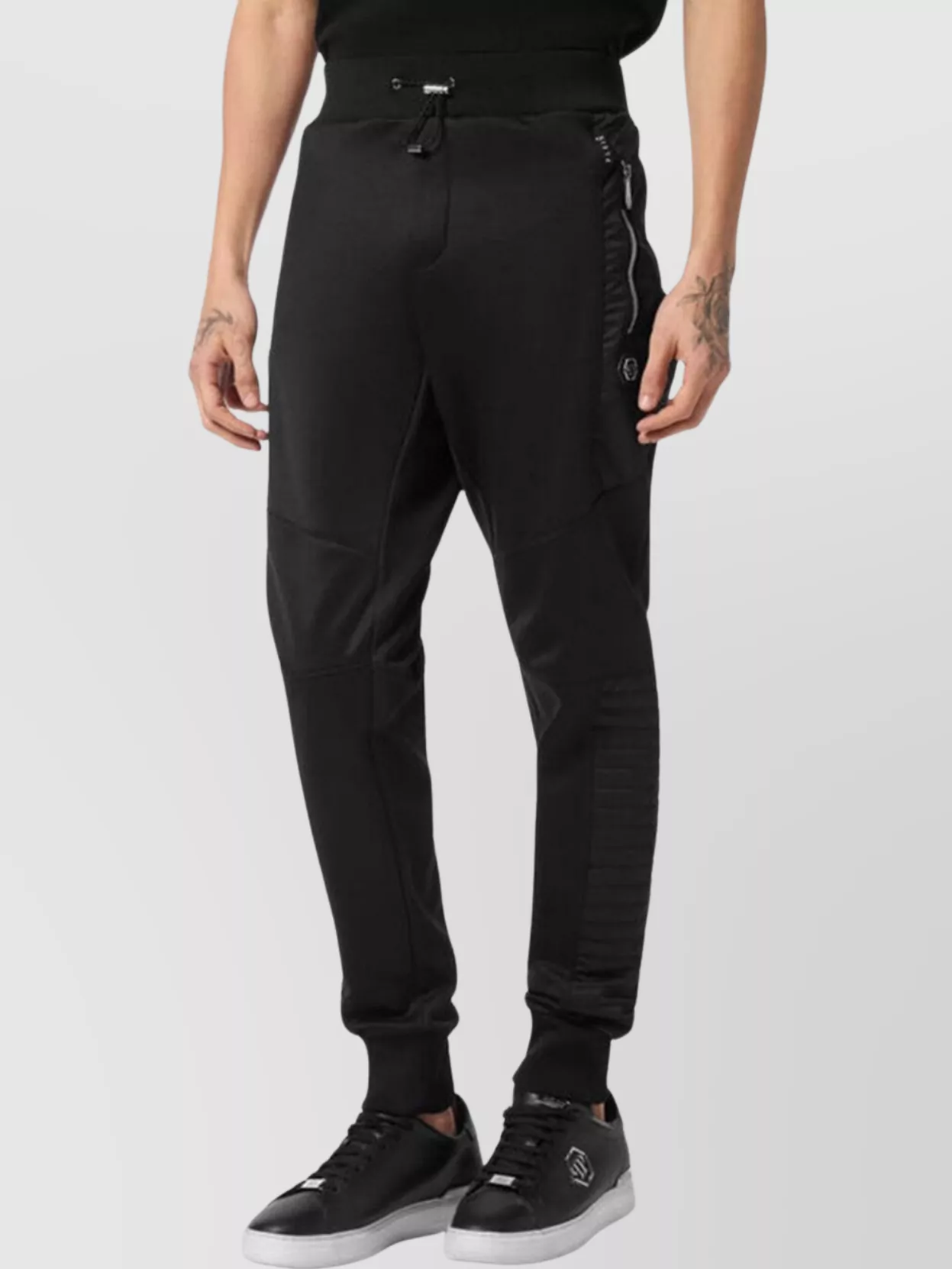 Philipp Plein Drawstring Waist Trousers Zip Pockets