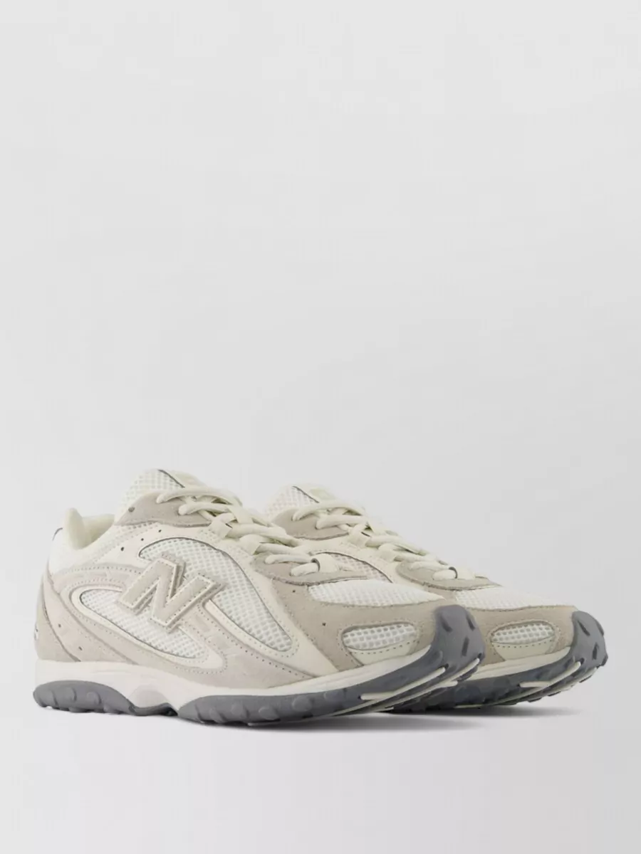 New Balance mesh suede low-top sneakers