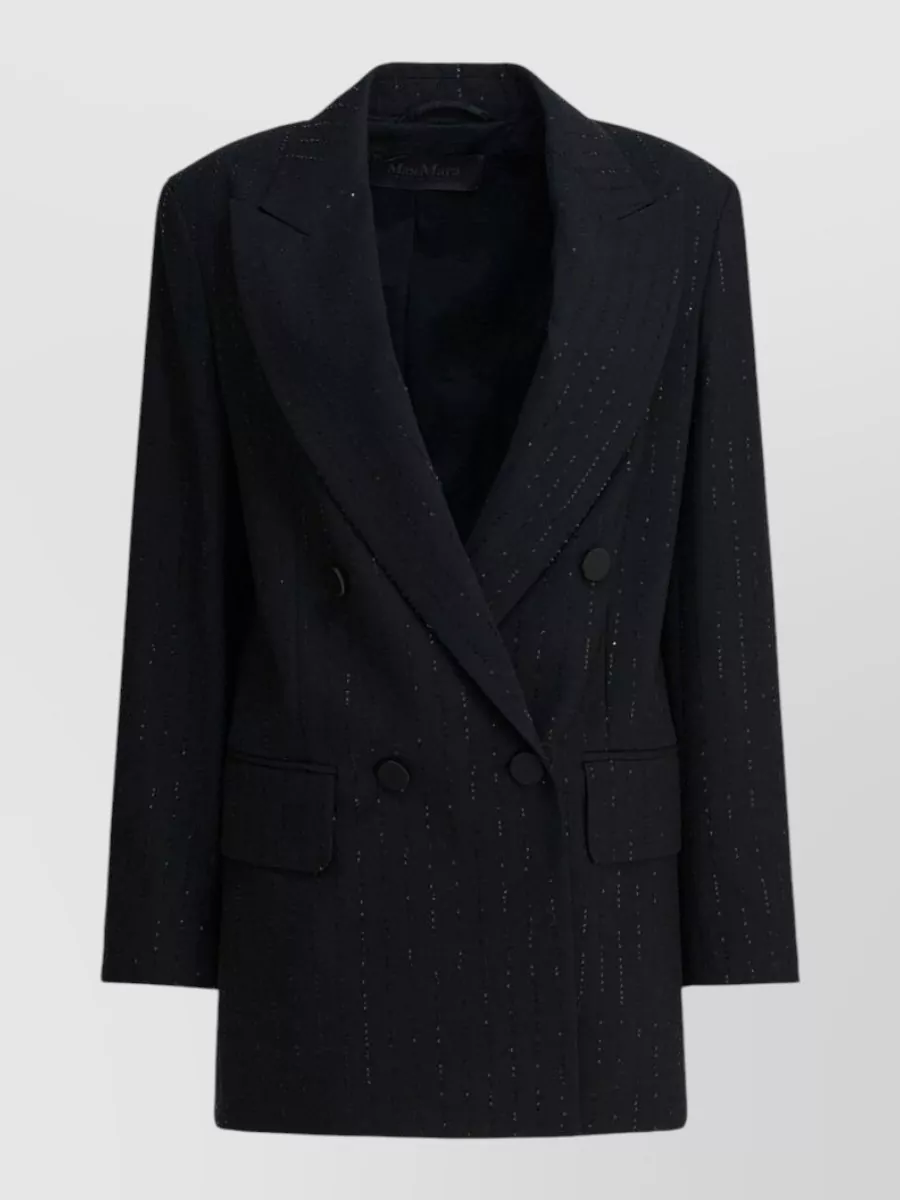 Max Mara Jacket Button Detail Flap Pockets Lapels