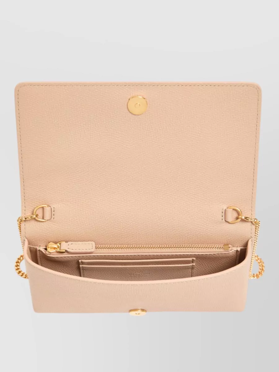 Valentino Garavani Vlogo Signature Mini Leather Clutch Bag