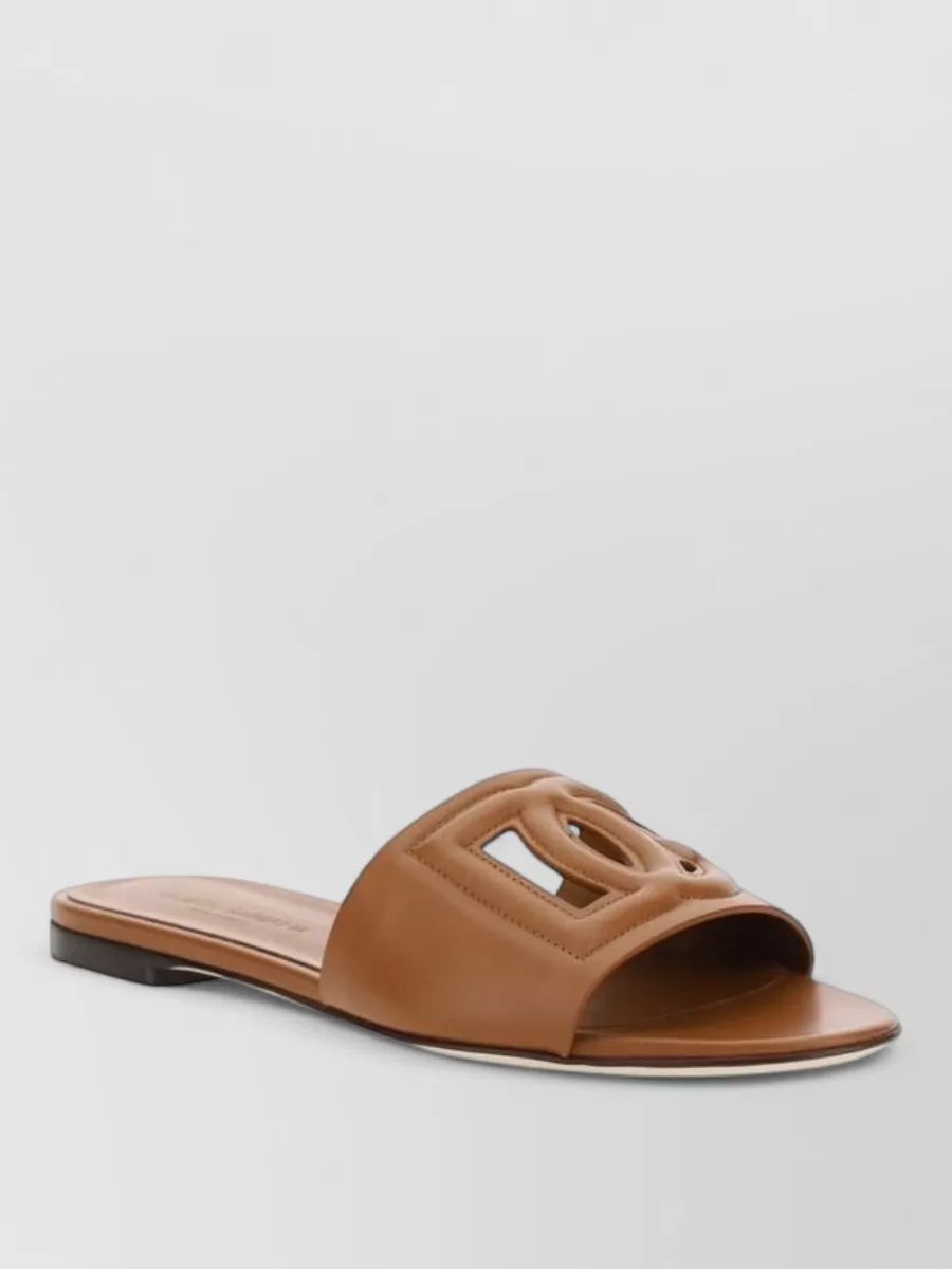 Dolce&Gabbana leather flat sandals