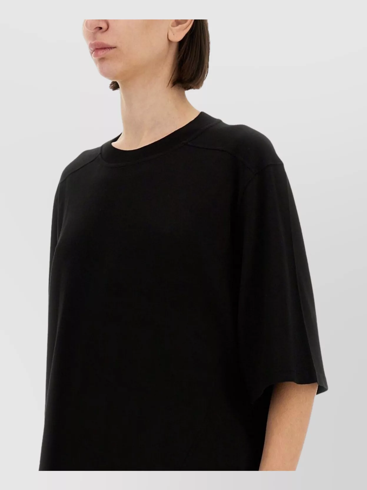 Rick Owens Drkshdw Oversize Crew Neck Soft Fabric T-shirt