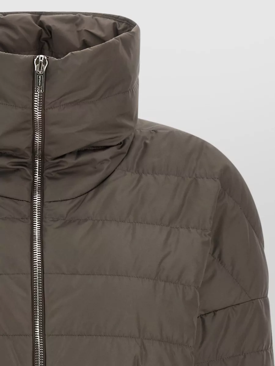 Rick Owens Down Cropped Quilted Puffer Jacket