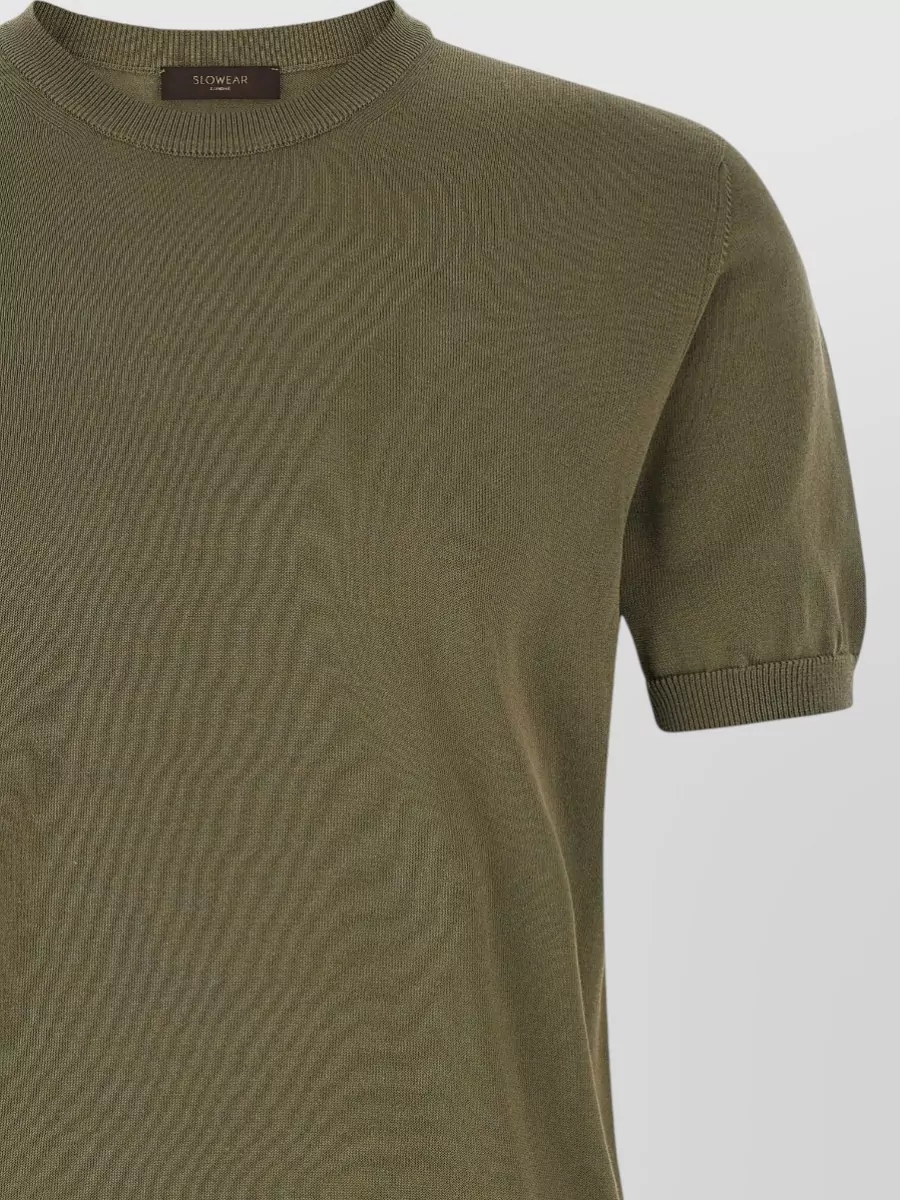Zanone Cotton Crew Neck Short Sleeve T-Shirt